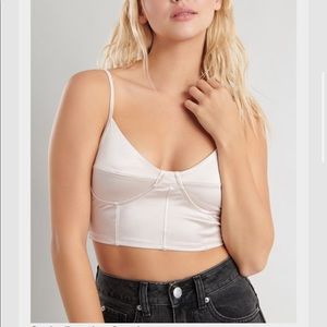 Bustier satin light pink cami